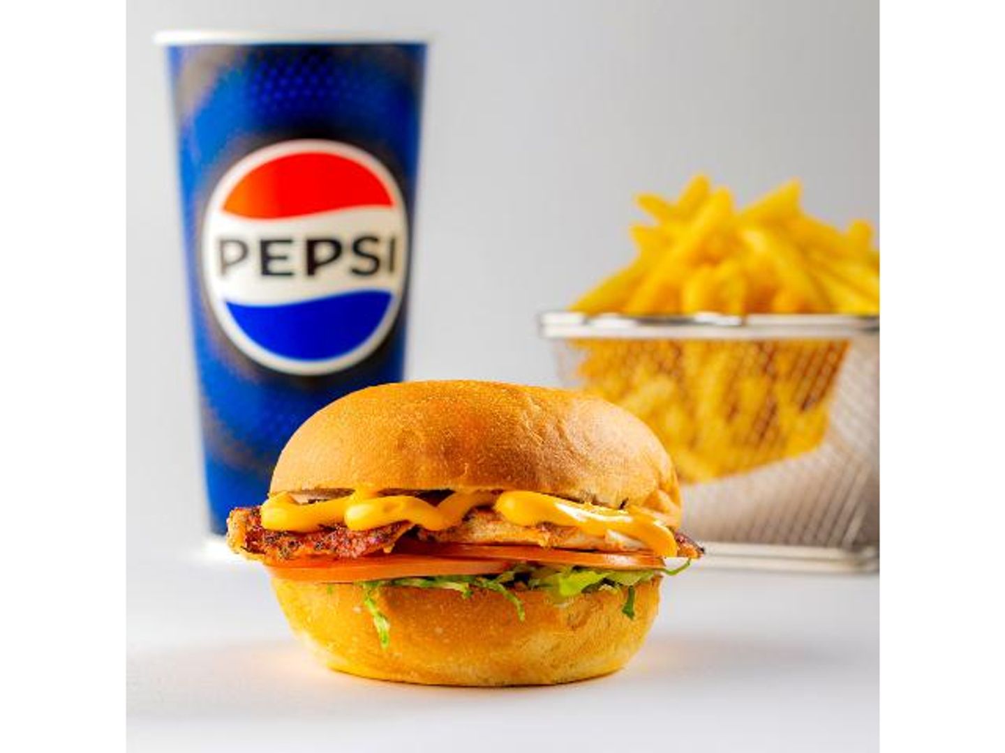 Grilled Chicken Burger Meal - Small