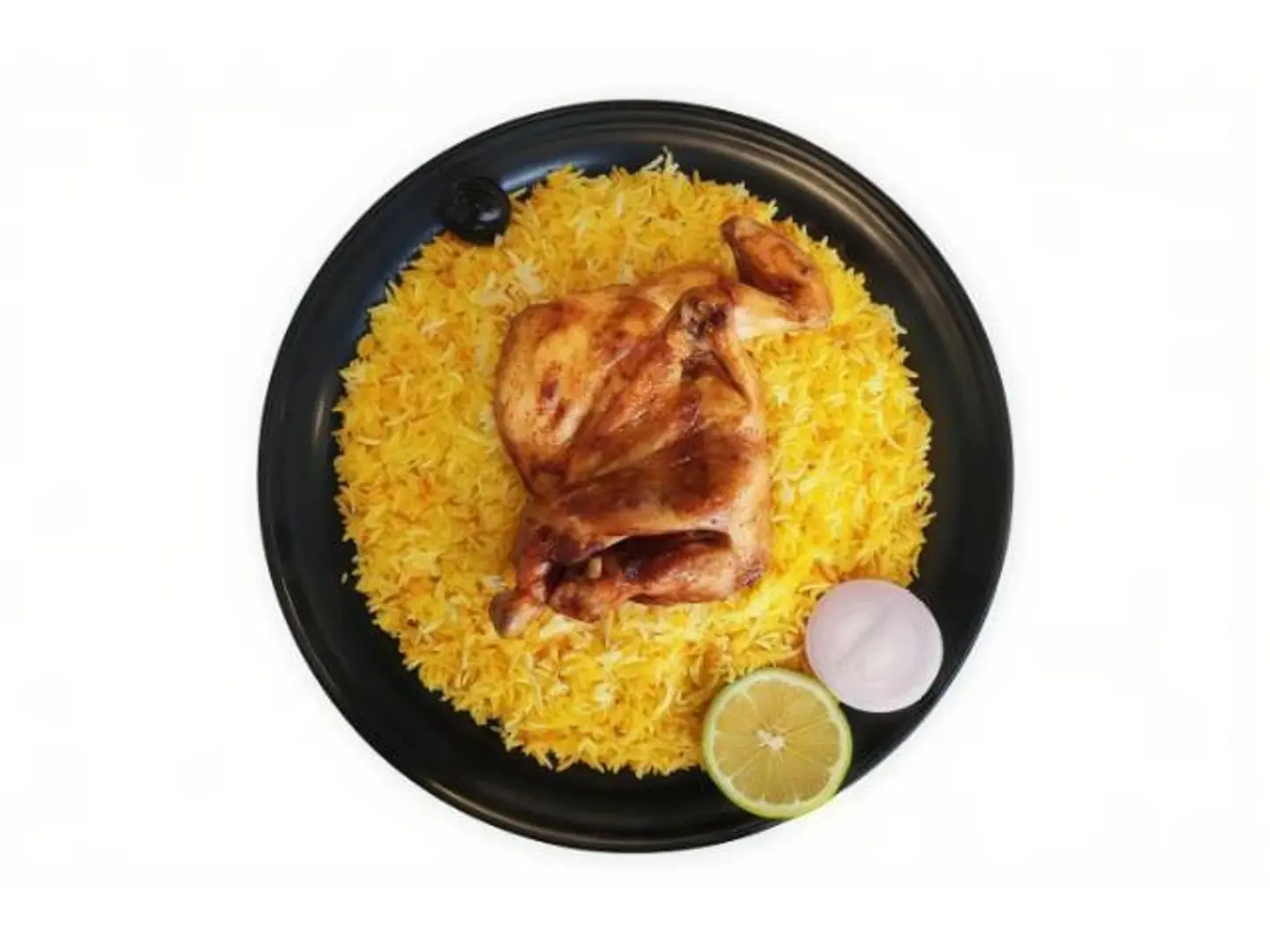دجاج مظبي مع أرز مندي - ربع دجاجة