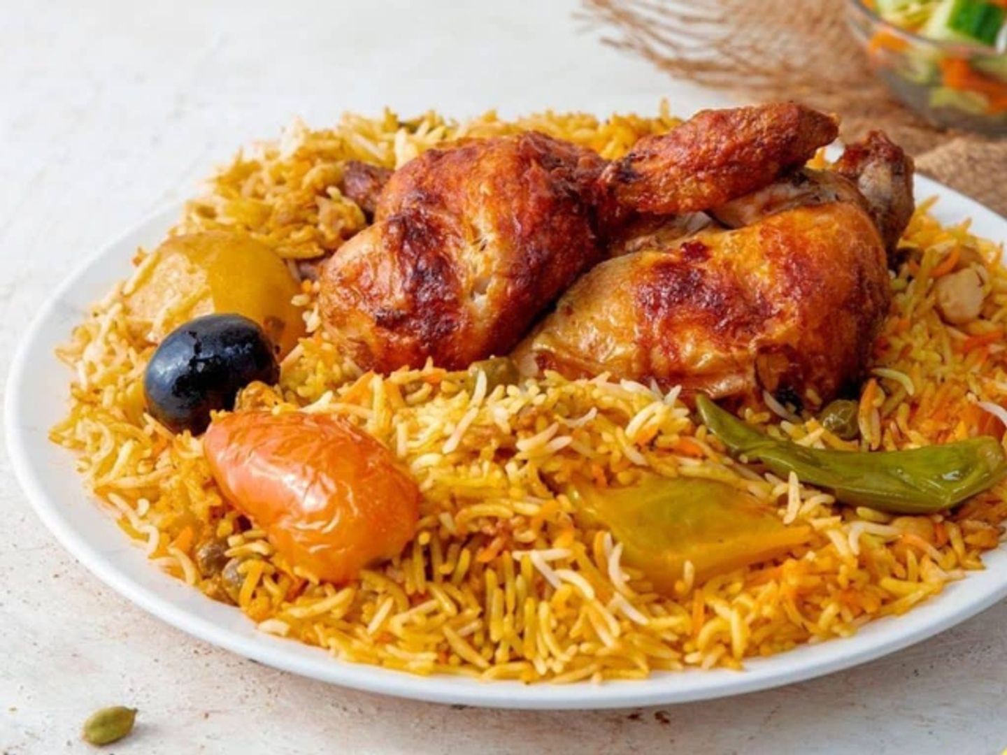 Tandoori Chicken With Rice - Half A Chicken