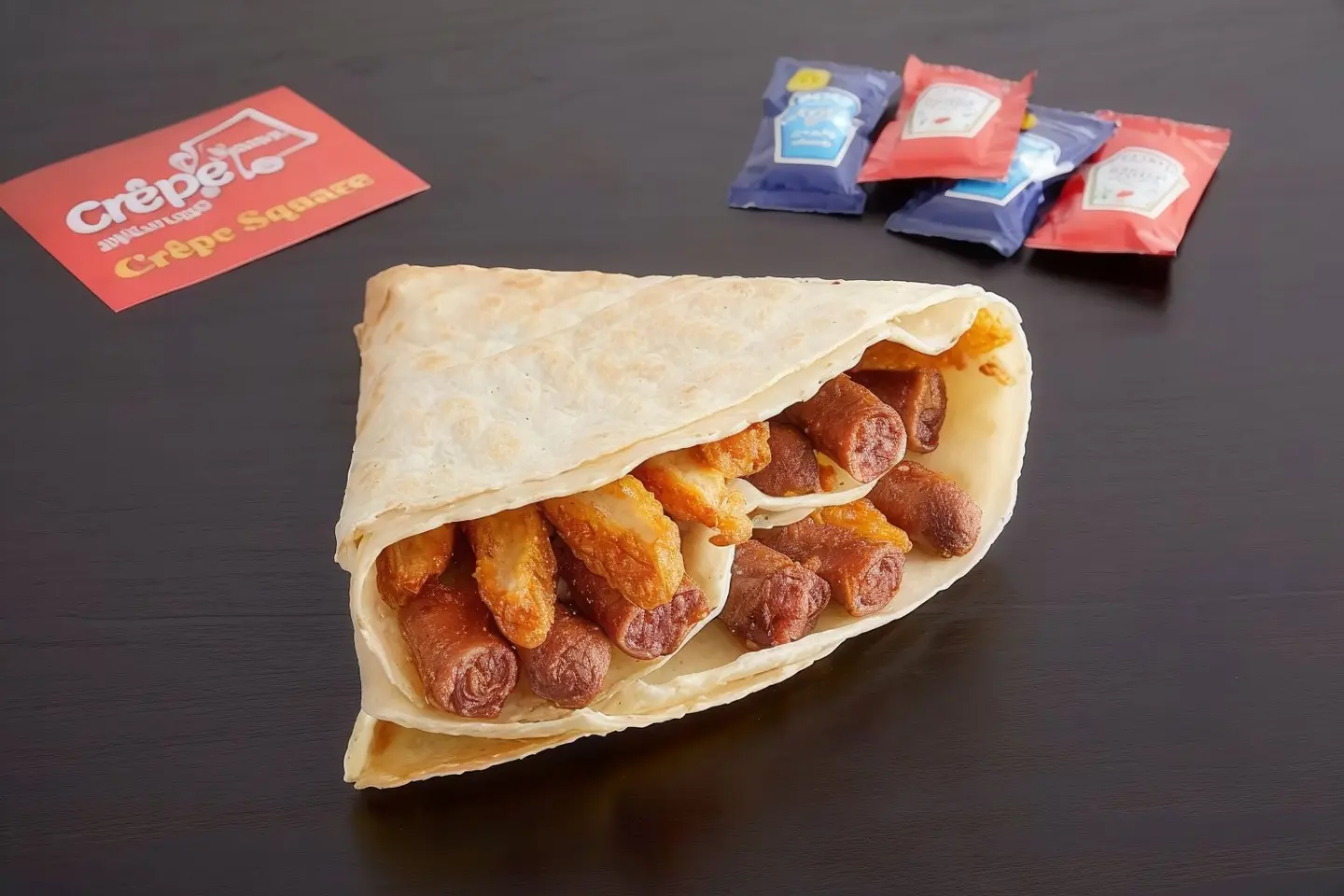 Sausage Crepe - Triangle