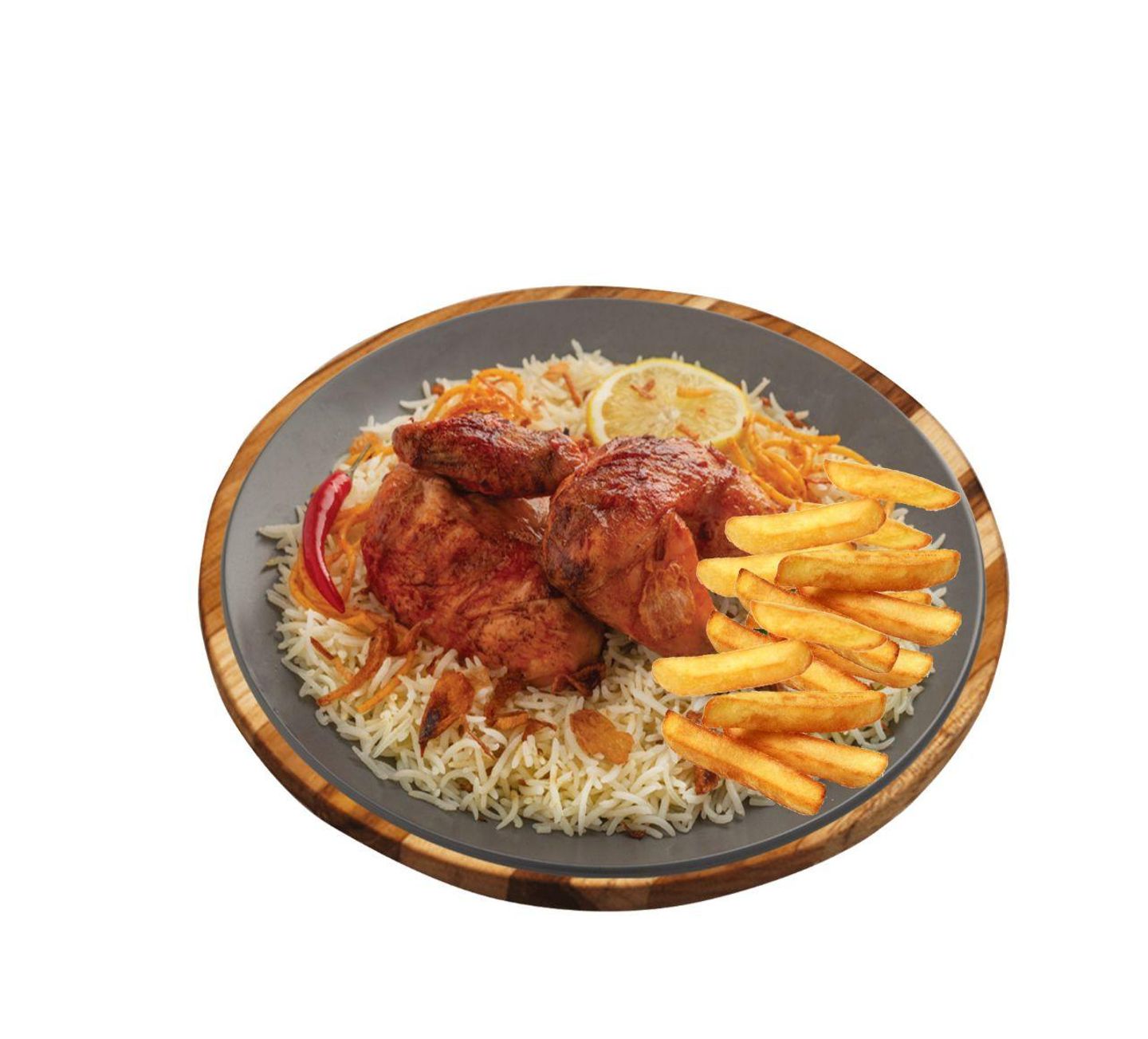 دجاج شواية - أرز مزة