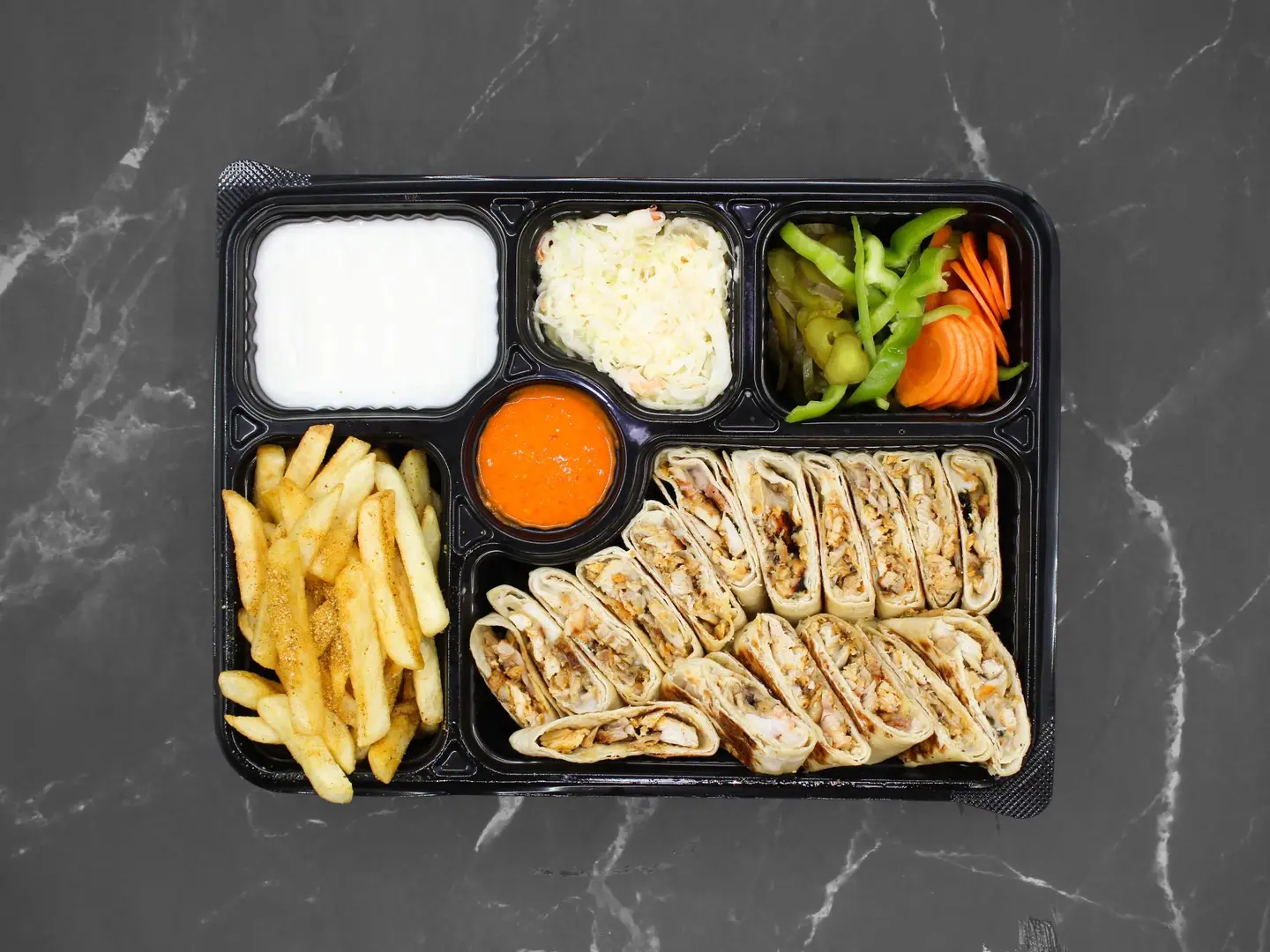 طبق عربي دبل اثنان صاروخ كبير - بدون جبن