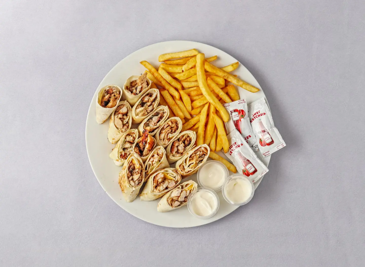 صحن عربي دبل دجاج - مع الجبن