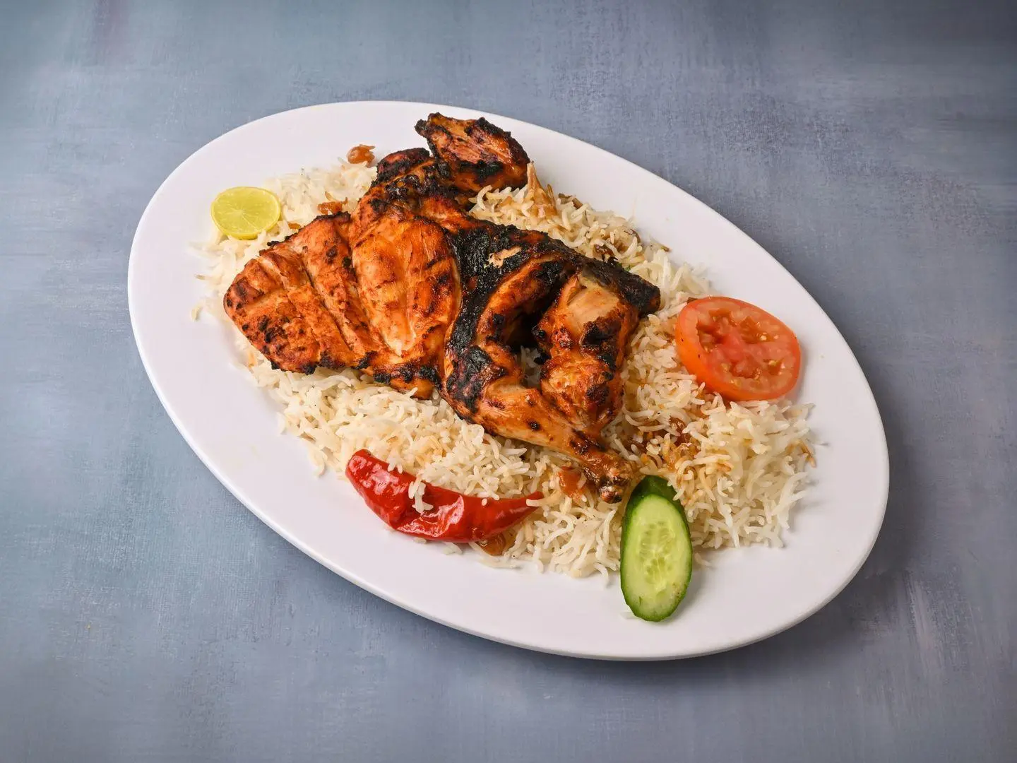 دجاج فحم - نص حبة دجاج