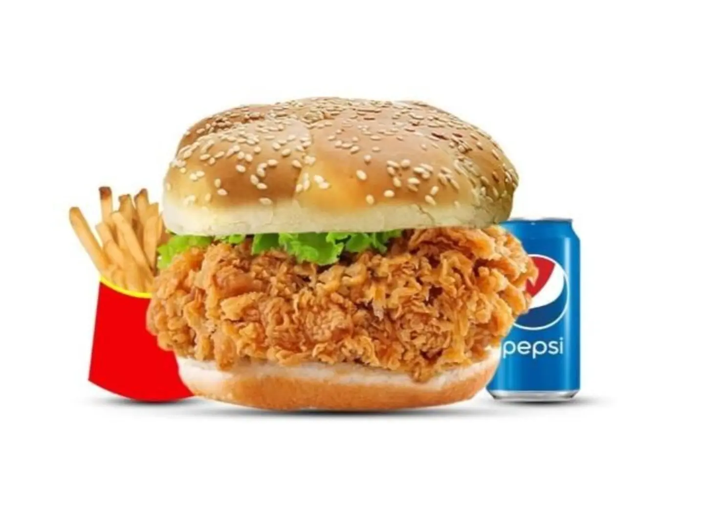 Double Zinger Meal - Plain