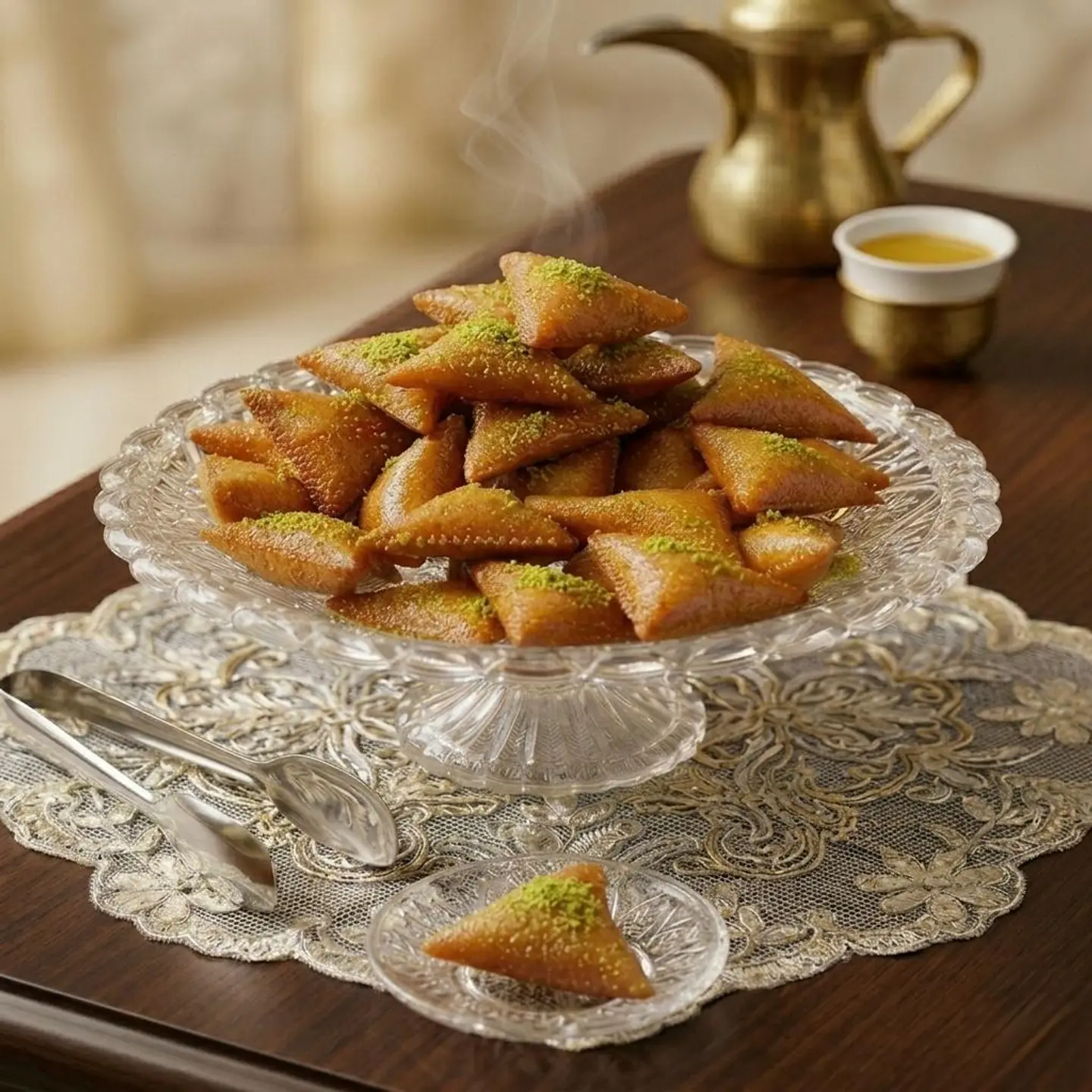 Semolina Triangle Sweet - 50 Pieces