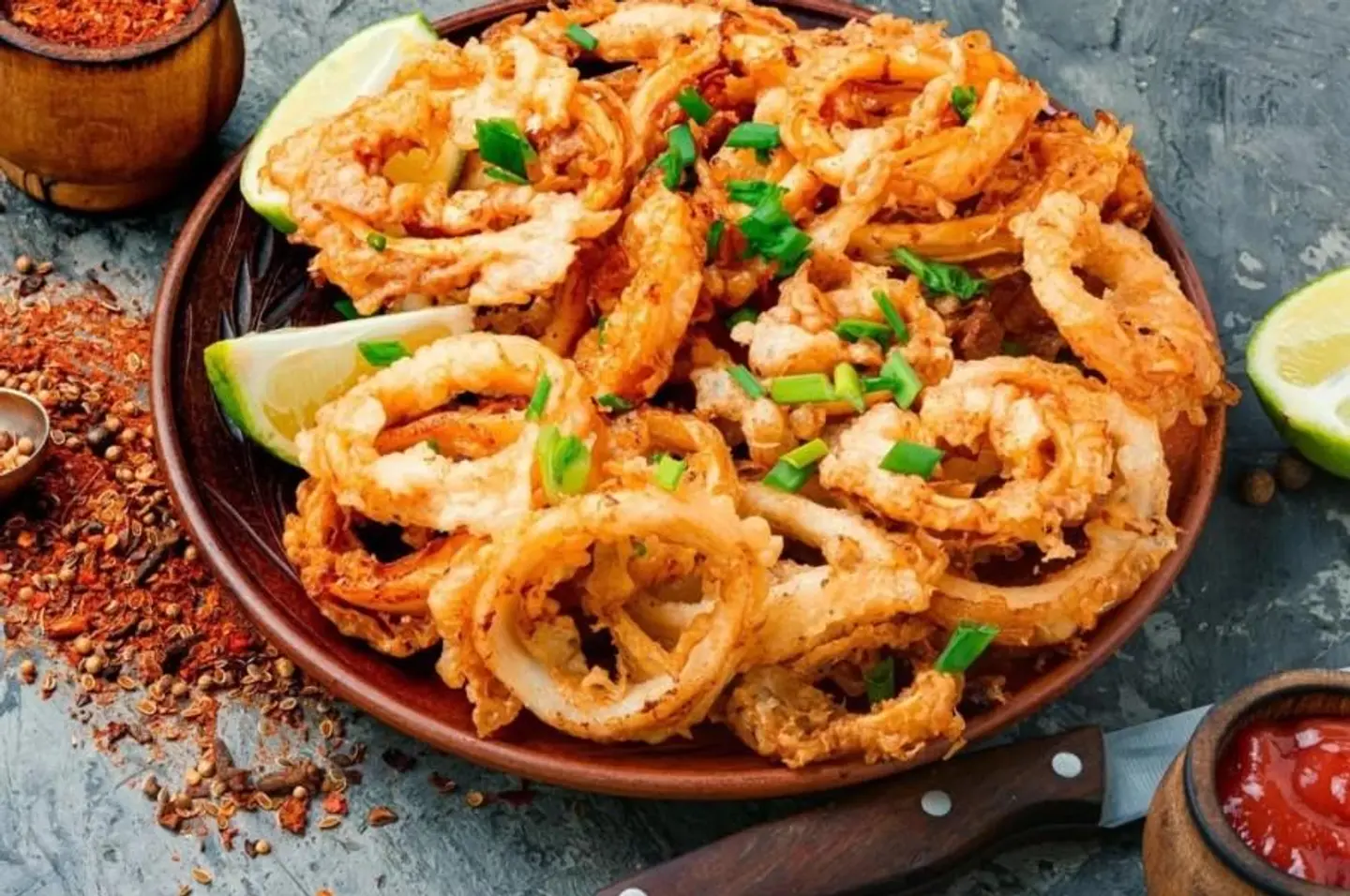 Mixed Fried Shrimp And Calamari - Small