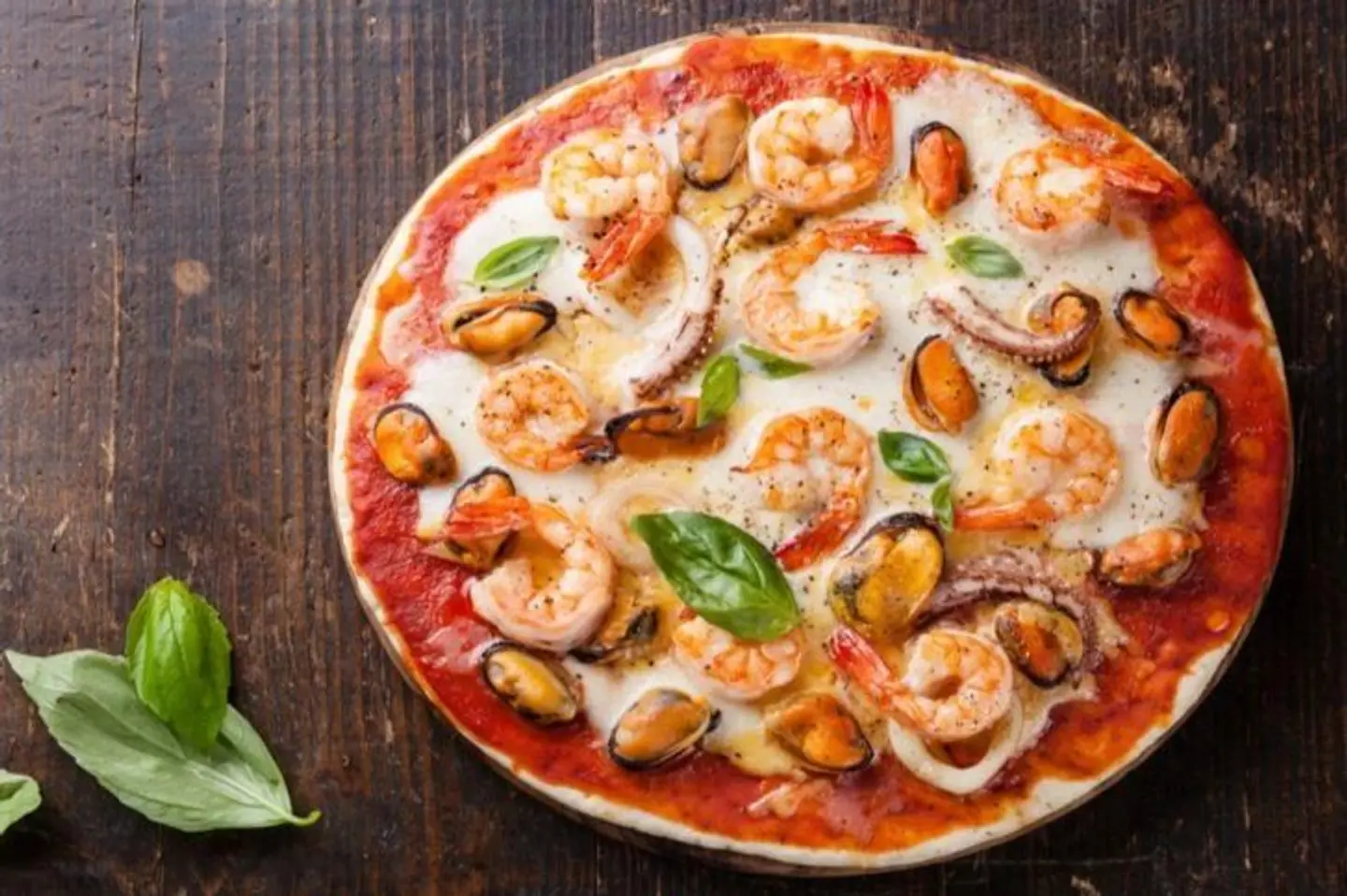 Seafood Pizza - Small