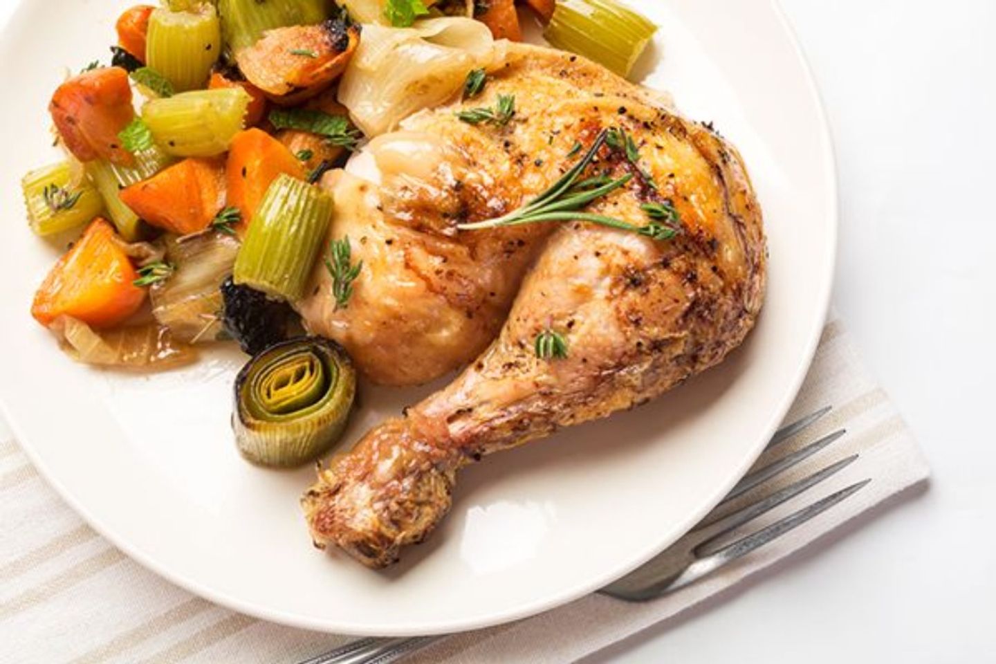 Oven Baked Chicken Without Rice - A Quarter Chicken