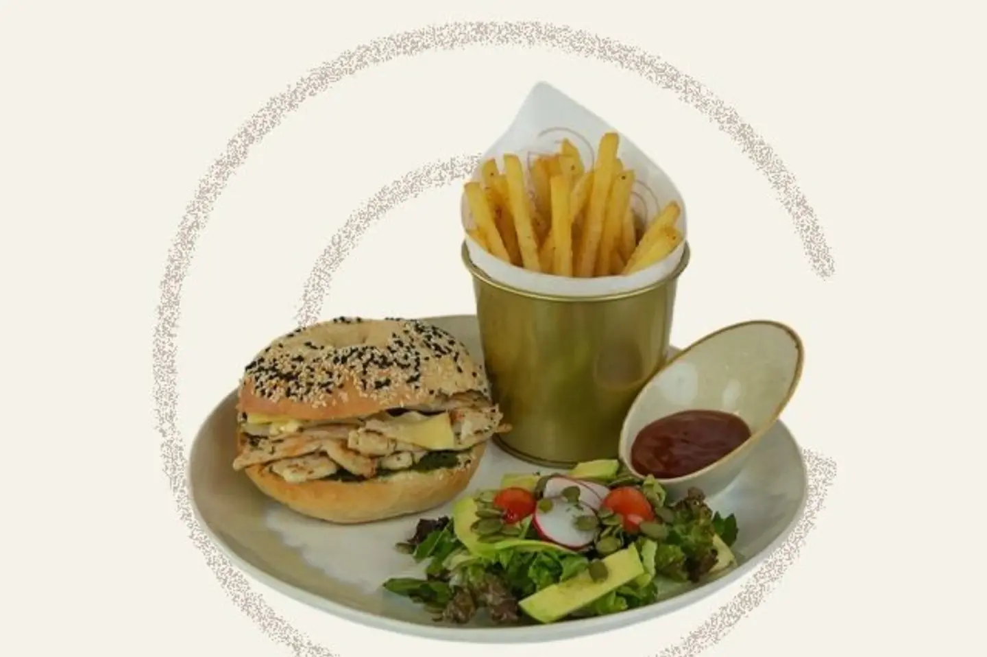 دجاج بصوص البيستو - ساندوتش