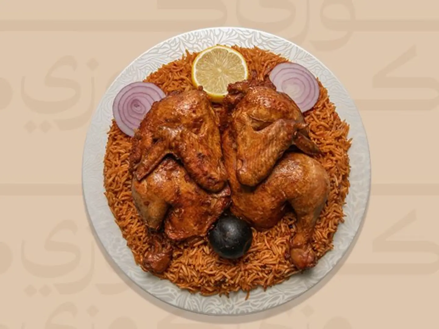 دجاج مضغوط - نصف