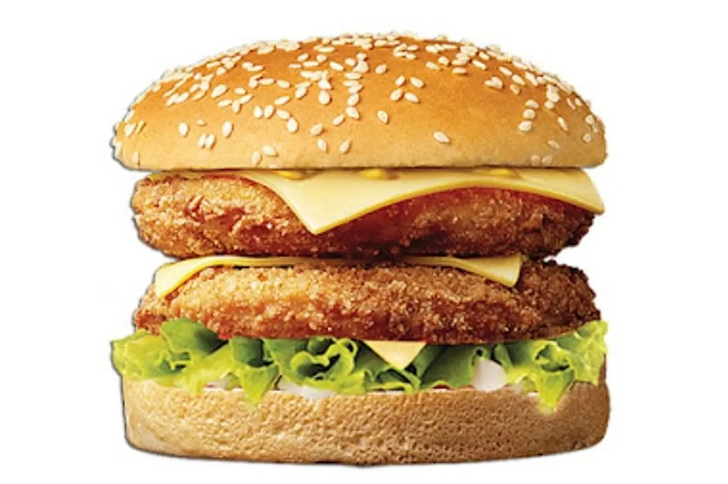 Double Chicken Burger - Meal