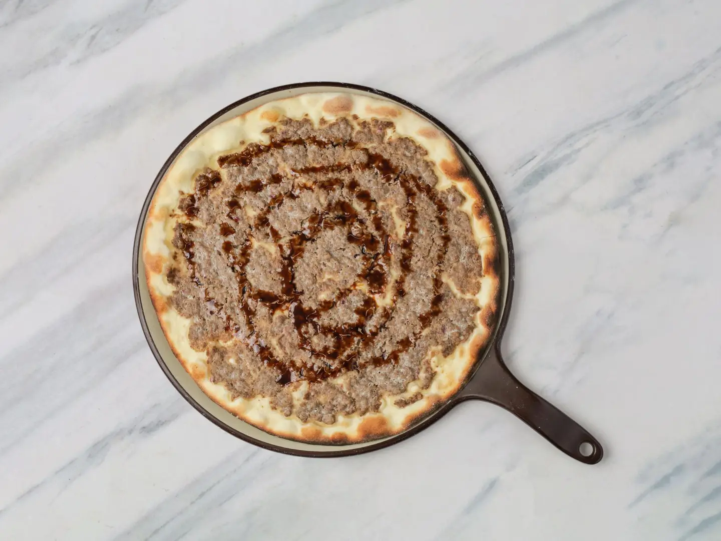 Pomegranate Molasses Sfiha - Piece