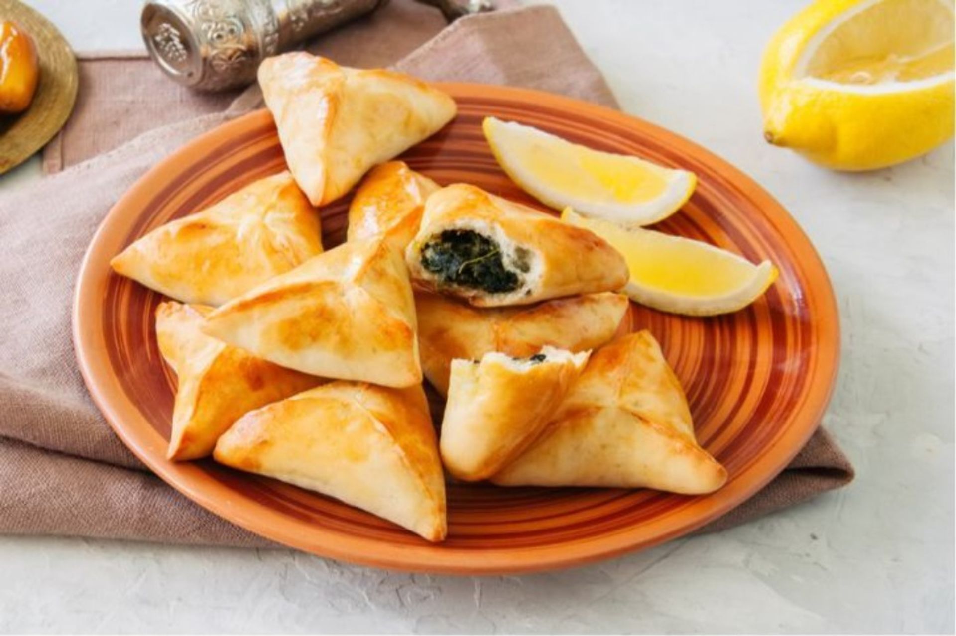 فطيرة سبانخ بيض - وسط