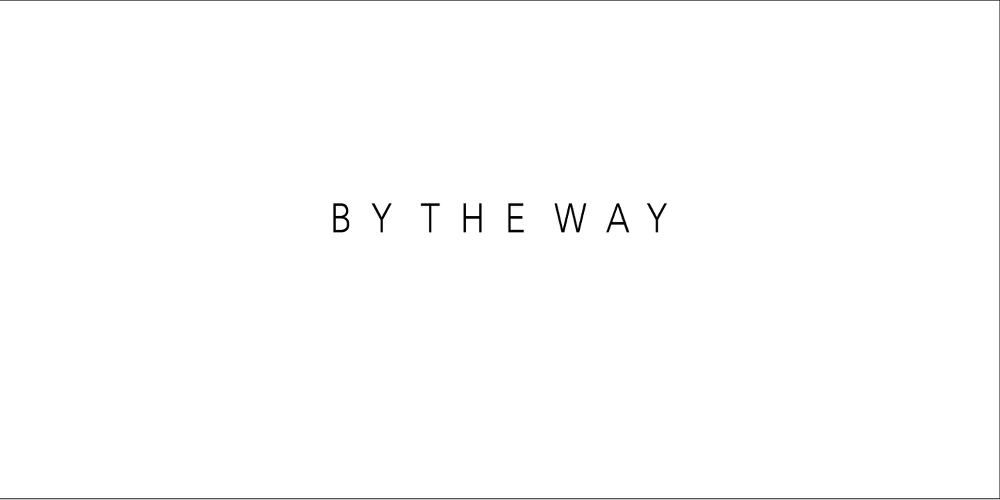 باي ذا وي - Btw By The Way cover