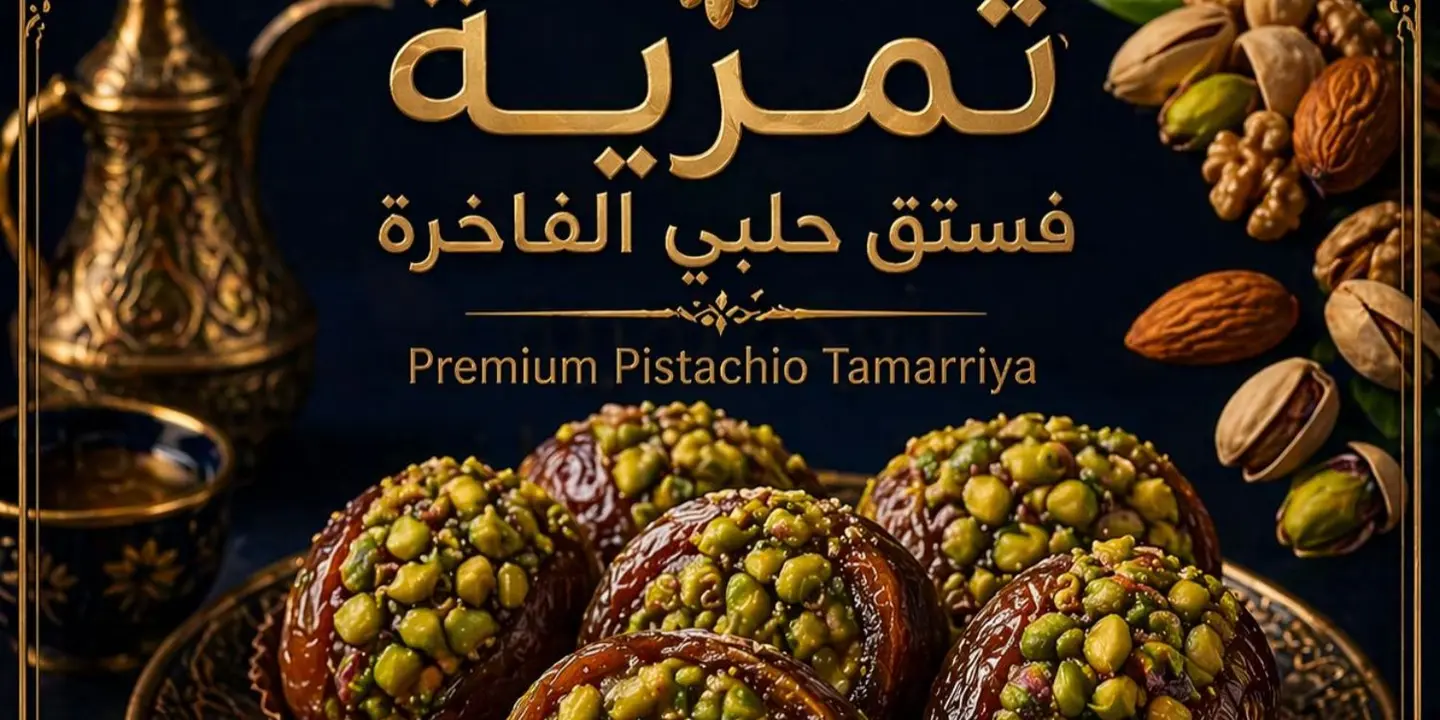 تمرية فستق حلبي الفاخرة cover