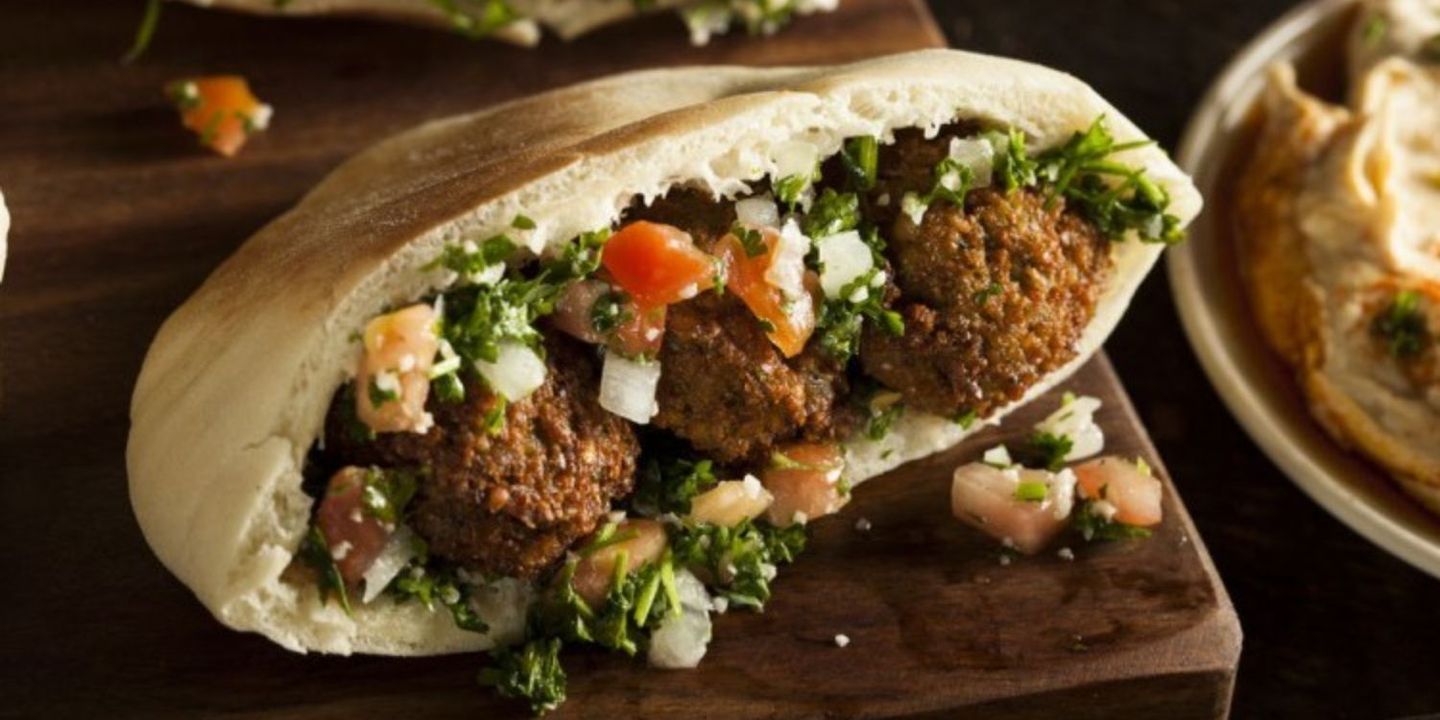 Tahini and falafel cover