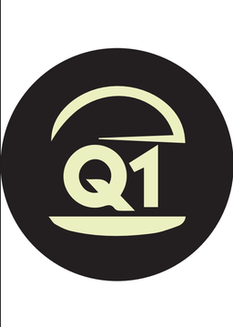Q One Burger logo