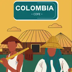 Colombia cafe logo