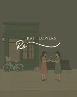 Raf  flowers logo
