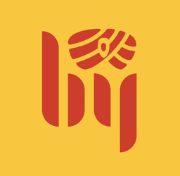 By logo