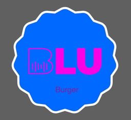 B L U Burger logo