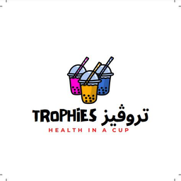 TROPHIES JUICE BAR logo