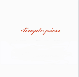 Simple pizza logo