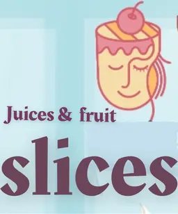 Juices and fruit slices logo