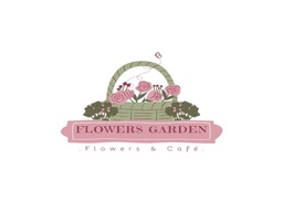 Flowers Garden flowers & cafe logo