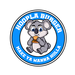 Hoopla burger logo