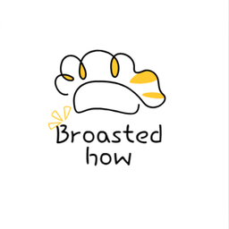 Broasted how logo