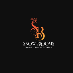 Snow Blooms Flower logo