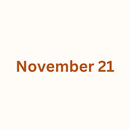 November 21 logo