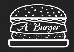 A+ burger logo