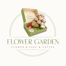Flowers Garden flowers & cafe logo