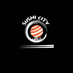 Sushi city restaurant logo