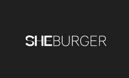 SHE BURGER logo