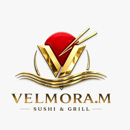 Velmora . m Sushi logo