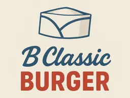 B classic burger logo
