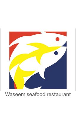 Waseem seafood restaurant logo