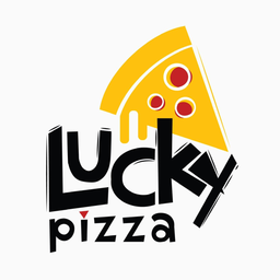 Lucky pizza logo