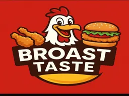 Luqmat fn burger and Broast logo
