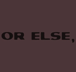 Or else, logo