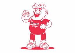 Dope! Burger logo