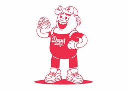 Dope! Burger logo
