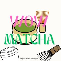Wow matcha logo