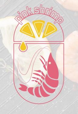 pink shrimp logo