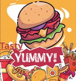 Tasty yummy logo