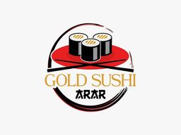 Gold sushi logo